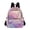 Soft Pink Purple Blue Marble, variant on Mini Backpack Purse for Women Quilted Casual Daypack Small Travel Shoulder Bag, Lovely Panda and Rainbow