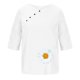 thumbnail image 4 of Blusas de Manga Corta para las Mujeres Impresas Cuello Redondo Camiseta Casual, Blusa de Algodón de Imitación para las Mujeres, 4 of 4