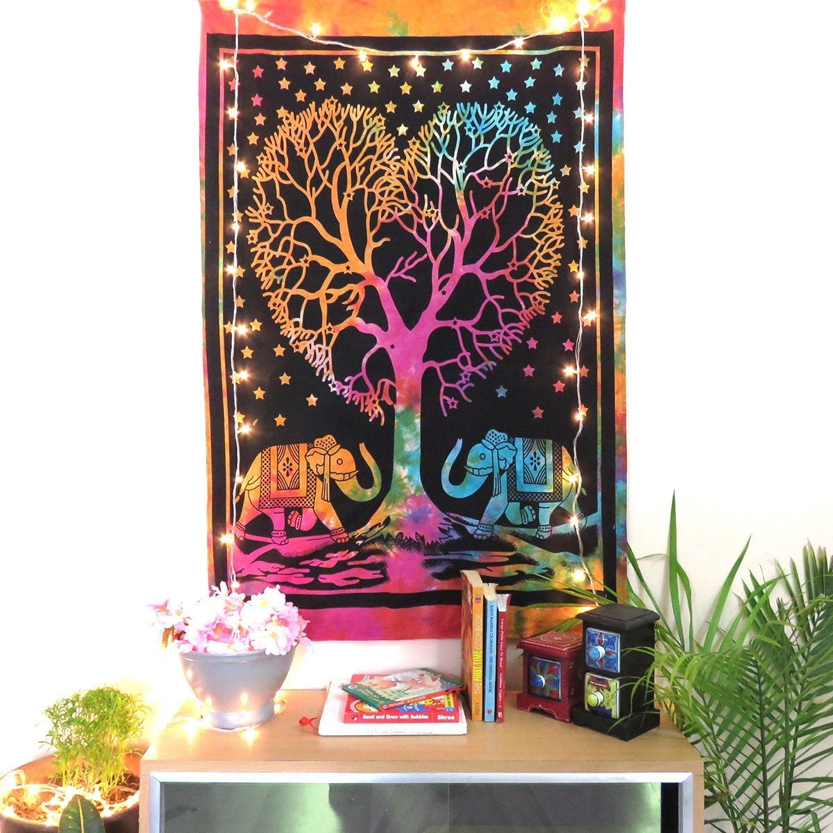 Indian Wall Tree Of Life Poster Hanging Tapestry Decor Cotton Hippie Bohemian 
