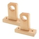 thumbnail image 3 of 2 soportes de madera para barra de cortina, soporte de extremo de madera, resistentes, fáciles de instalar. Agujero individual, 3 of 9