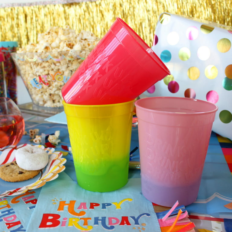 Packed Party Drink Up! Color Changing Cup Stack - Multi Color - 5 ct