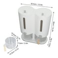 thumbnail image 4 of 5kg Japanese Rice Barrel - Double Barrel Grain Storage, Metering Design, Insect-Proof, for Rice, Grains, Pet Food, HIPS/ABS/PP/PS/Silicone/Wood, 4 of 5