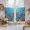Orange, variant on Ocean Diving Cat Kitchen Curtains 45 Inch Length, Coastal Coral Fish Marine Life Tiers Curtains for Bathroom Bedroom Cafe, Light Filtering Small Window Treatment Short Drapes 2 Panels 42"Wx45"L