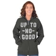 thumbnail image 3 of Up To No Good Wizard Map Funny Nerdy Zip Up Hoodie Men's Women's Brisco Brands 4X, 3 of 6