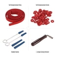 thumbnail image 4 of Kit de Tuner de Piano Professionnel Outil de Tuning Set Clé Marteau Caoutchouc Sourdit Rouge Feutre Tempérament Bande et Cercles Fixation Outils Fournitures pour Piano, 4 of 6