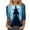 Blue19, variant on Cloaraye Halloween Tshirts Women, 3/4 Length Sleeve Womens Tops, Fashion Print Crew Neck Halloween Shirts