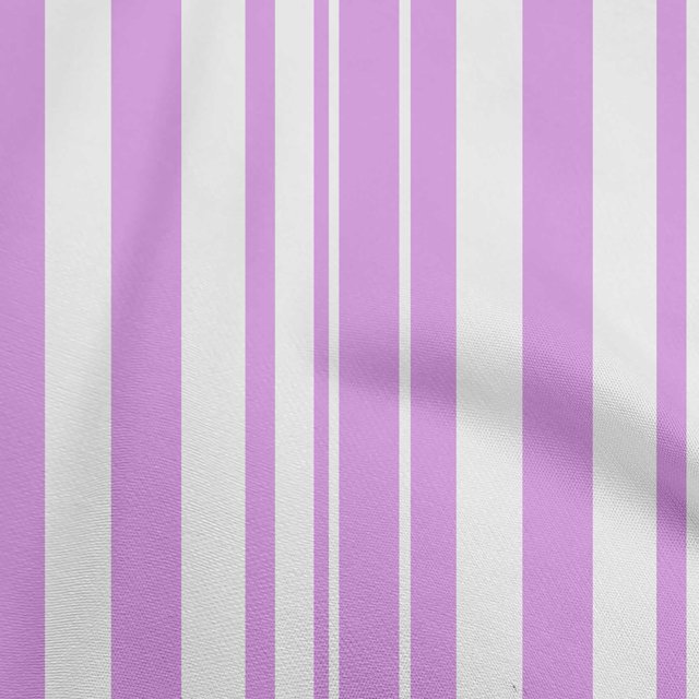 oneOone Georgette Viscose Amethyst Fabric Stripes Craft Projects Decor Fabric Printed By The Yard 42 Inch Wide