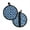 Daisy Blue, variant on ZIATUBLES 2 PCS Pot Holders Pot Holders Oven Mitts 2-in-1 Heat Resistant Round Potholders with Pockets and Hanging Loop for Cooking and Baking 8 Inch Hot Mats Kitchen Decor, Hummingbird Flower