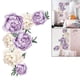 thumbnail image 4 of Adhesivo de pared de flores, autoadhesivo, extraíble, de , , calcomanía de pared Floral, murales artísticos para cocina, sofá, Fondo, Púrpura Sunnimix Flores pegatinas de pared, 4 of 8