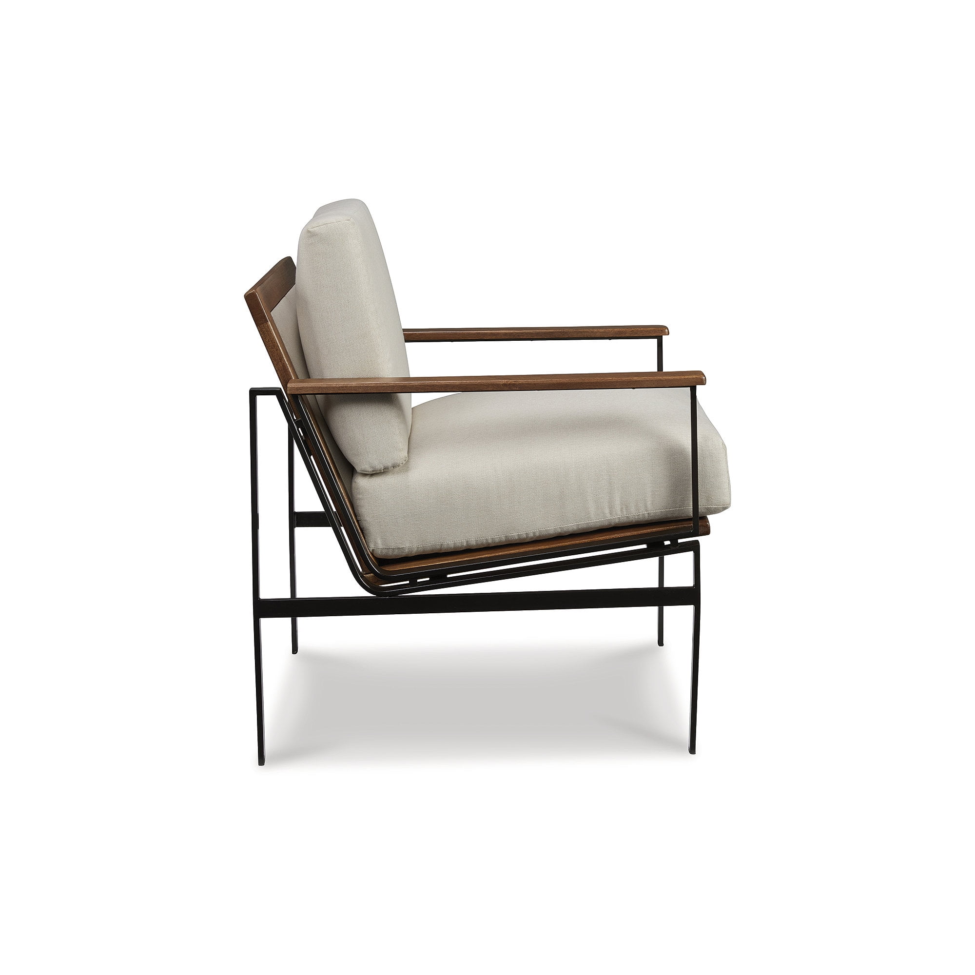 Signature Design by Ashley Tilden Accent Chair in Ivory and Brown