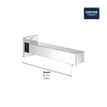 thumbnail image 2 of Grohe 13305000 Eurocube Tub Spout Chrome, 2 of 3