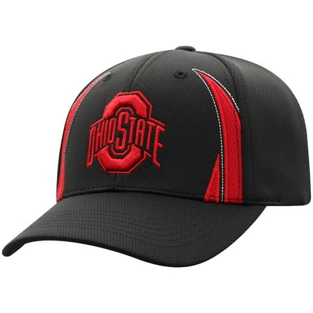 Ohio Football Hat - Men's Russell Black Ohio State Buckeyes React Adjustable Hat - OSFA