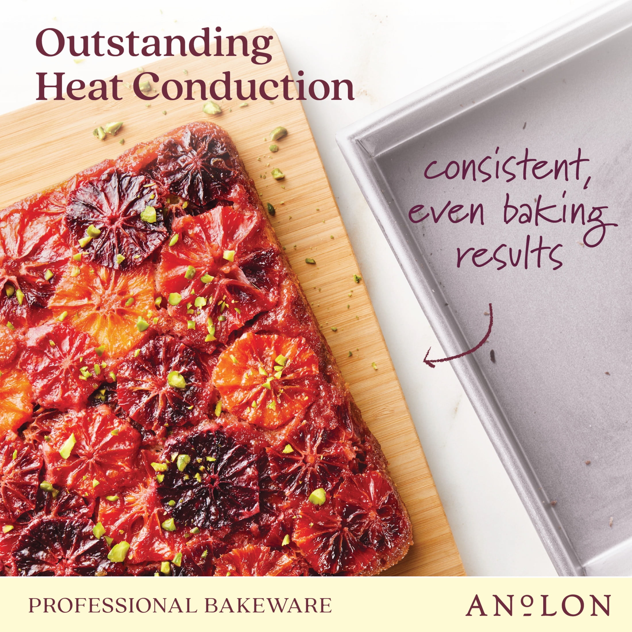 Anolon Advanced Bakeware Nonstick Square Springform Pan, 9 Inch x