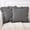 Black/White Plaid, variant on 2 Pack Off White Ruffled Euro Shams Pillow Covers, 100% Cotton Vintage Farmhouse Bed Pillowcases, 26x26 Decorative Throw Pillow Shams