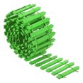 thumbnail image 3 of Uxcell 39" L x 2" H Wood Miniature Mini Fairy Garden Picket Fence, Green, 3 of 5
