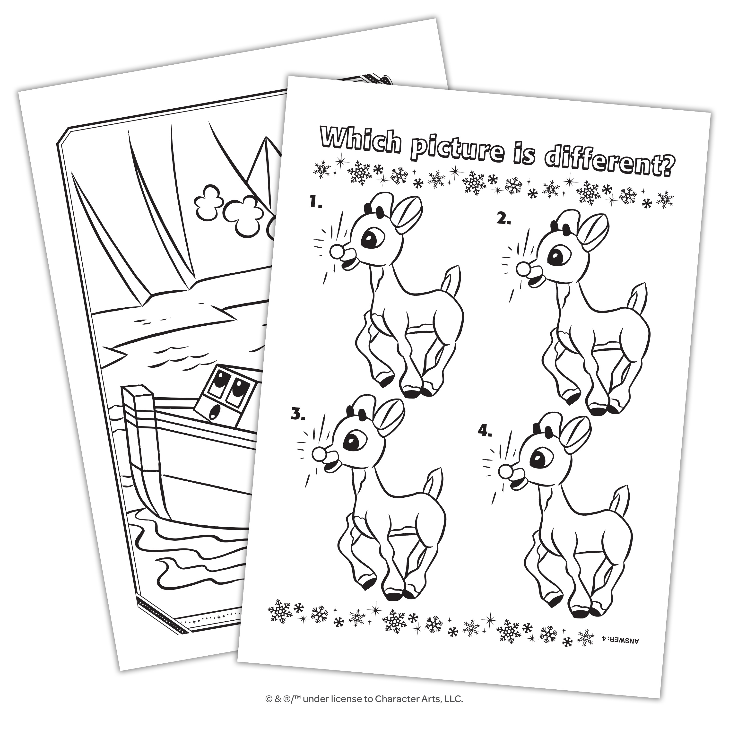 Rudolph The Red Nosed Reindeer Movie Coloring Pages