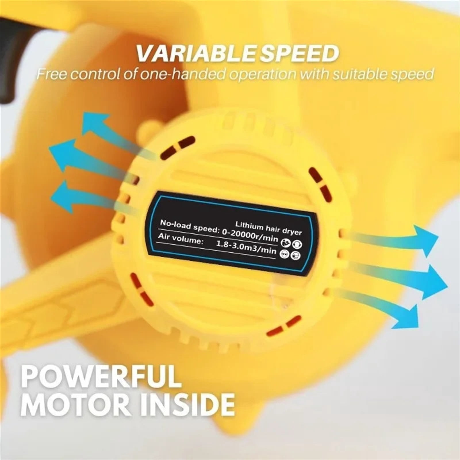 Cordless Air Blower & Vacuum Cleaner Electric Dust Computer Collector Leaf Duster Power Tools ,High Power