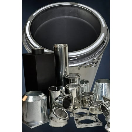

Heavy Duty Adjustable Wall Bracket for 8 (10 O.D.) Chimney Systems