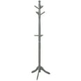 thumbnail image 1 of Patiojoy Free Standing Coat Rack Solid Wood Cat Tree w/9 Hooks & 2 Adjustable Height Grey, 1 of 5