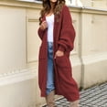 thumbnail image 2 of iHPH7 Long Sweater Cardigan Women Travel Cardigan Fall Cardigans for Women Long Sleeve Cardigan for Women's Outerwear Knits Clothing Fall Fashion Wine S, 2 of 9