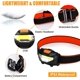 thumbnail image 2 of Linterna frontal, 3 pilas AAA incluidas, potente linterna frontal con 3 modos de iluminación, ángulo de haz ajustable de 60°, 140 LM, impermeable y ligera, linterna LED para pesca, camping, lectura, s, 2 of 5