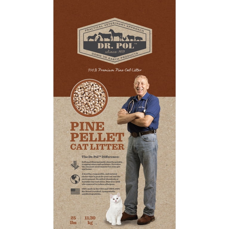 Pine Pellet Cat Litter, 25 lb Bag photo 8