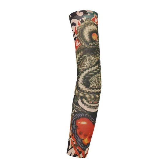 QHUDLV Unisex Tattoo Cooling Arm Sleeves Cover Unisex Sports Outdoor UV Sun Protection