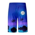 thumbnail image 5 of Gyexs Mens Swim Trunks Quick Drying Swimming Shorts with Compression Liner and Zipper Pockets Summer Holiday Beach Board Shorts #03 Blue, Size S, 5 of 5