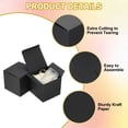 thumbnail image 3 of Uxcell 4x4x4 Inch Mini Kraft Paper Storage Box, 10Pcs Small Square Paper Gift Package Mini Party Favor Boxes for Bridesmaids Weddings Christmas Holidays Birthdays, Black, 3 of 7