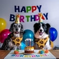 thumbnail image 5 of Dog Bandana 2 Pack,Yellow and Black Of Leopard Print Bandanas for Dogs,Cat Bandana,Small/ Large Dog Bandana 2 Size,Dog Bandanas Girl Boy, 5 of 5