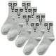 thumbnail image 1 of Pares de Calcetas EmojiGrey 4Pares Gris 5-9.5US VentDepot Calcetines Tubo Medio Poliéster, 1 of 5