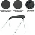 thumbnail image 3 of EliteShield Bimini Top Replacement Canvas Cover 3 Bow 72"L 79"-84" W Black Color-with Storage Boot/without Frame, 3 of 5
