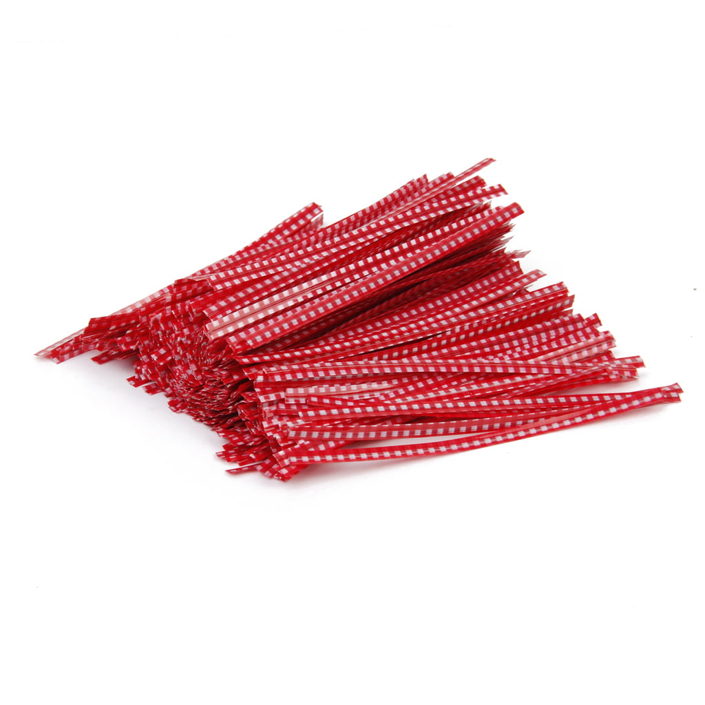 100  4" Long Metallic Twist Ties for lollipops bags Craft Approx100mm Party Bag 