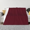thumbnail image 1 of Fotbe Maroon Manta de Franela con Estampado, Manta Ultrasuave para Cama, Sofá, Auto, Hipoalergénica y Antibolitas-50"x40", 1 of 6