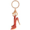 thumbnail image 3 of CNKOO Key Ring Metal High Heel Shoe Key Chain Rhinestone Keychain for Bag Dressing Decoration  Pink, 3 of 10