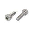 thumbnail image 2 of Unique Bargains M3x10mm Thread T10 Torx Drive 304 Stainless Steel Torx Socket Cap Screw 10pcs, 2 of 2