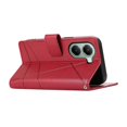 thumbnail image 4 of DF-06 For Xiaomi Poco X7 Pro 5G Redmi Turbo 4 5G Phone Case Line Imprint Leather Wallet Cover - Gree, 4 of 5