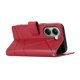 thumbnail image 4 of DF-06 For Xiaomi Poco X7 Pro 5G Redmi Turbo 4 5G Phone Case Line Imprint Leather Wallet Cover - Gree, 4 of 5