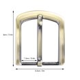 thumbnail image 4 of LIYJTK Solid Brass Belt Buckle Single Prong Belt Buckle, Brass Retro Removable Single Prong Belt Buckle Webbing Buckles Belt Hardware Kit Leather Craft DIY[B], 4 of 9