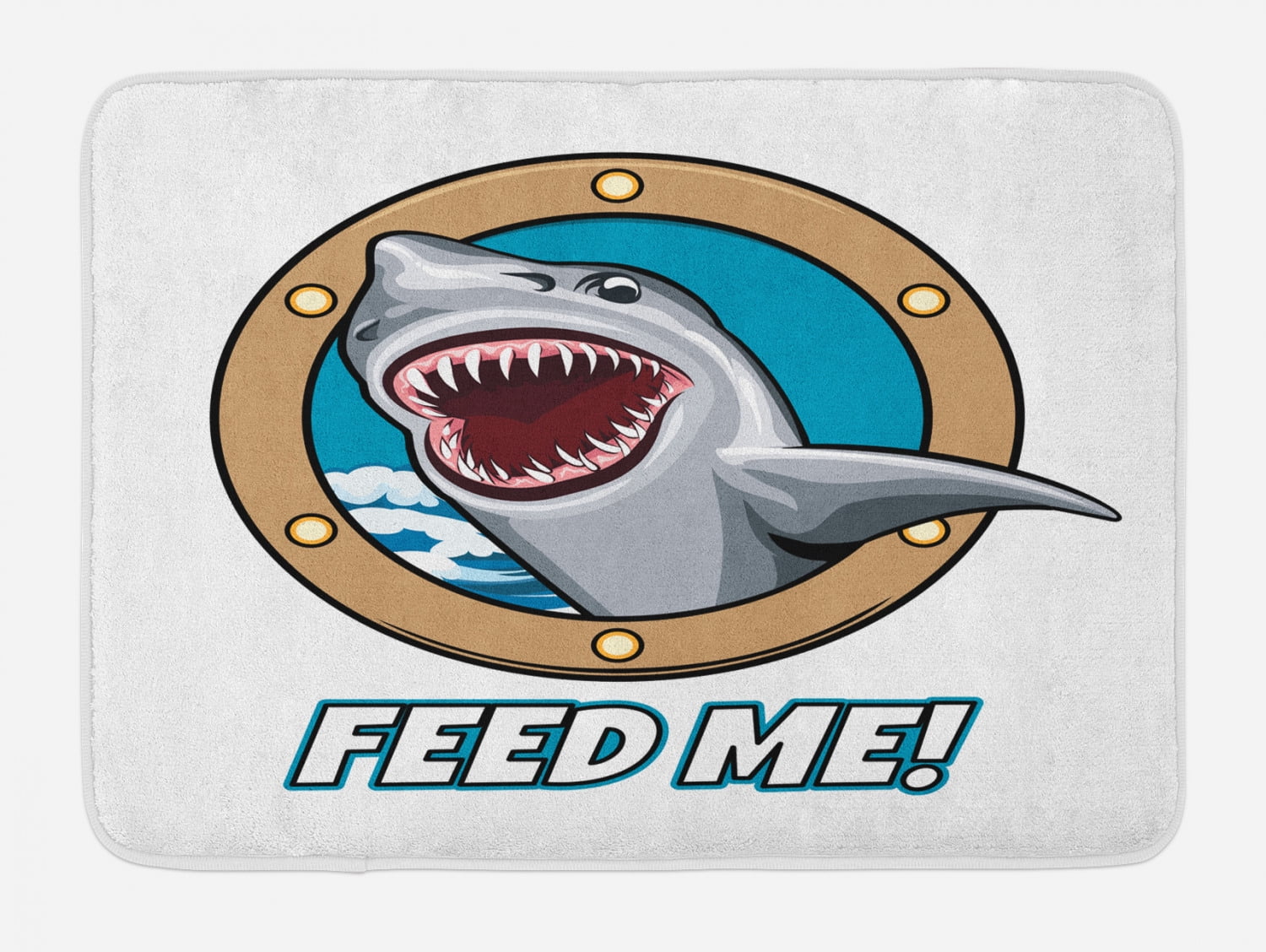 shark bath mat