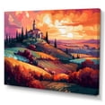 thumbnail image 2 of Designart "Rainbow Sky Over The Plains II" Cottage Landscape Canvas Print, 2 of 5