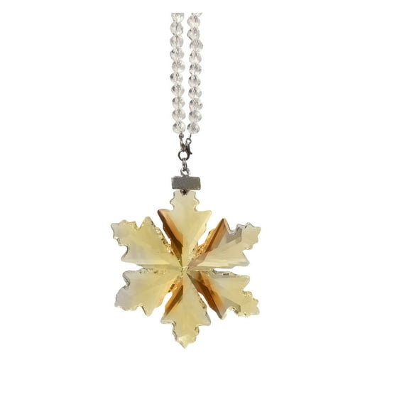 Vikakiooze Home Decor Car Decoration Snowflake Jewelry Rearview Mirror Pendant Car Crystal Jewelry