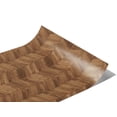 thumbnail image 2 of Rwraps Chevron Parquet Colonial Stain Gloss Vinyl Film Wrap 59in x 27ft Vinyl Vehicle Car Film Sheet, 2 of 9