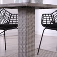thumbnail image 5 of Masa PE Wicker Rattan Bistro Outdoor Dining Table in Gray, 5 of 8