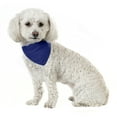 thumbnail image 1 of Mechaly Solid Cotton Dog Bandana Triangle Bibs - Small and Medium Pets (Blue), 1 of 2