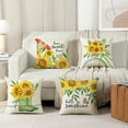 thumbnail image 5 of Farmhouse Pillow Covers 18x18 Set of 4 Spring Summer Pillow Covers Sunflower Floral Decorative Throw Cushion Cases for Sofa Couch Living Room Outdoor¡­, 5 of 6
