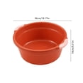 thumbnail image 3 of Laundry Basin,Thickened Large Capacity Deep Basin with Dual Comfort Grip Handles for Kitchen Sink Laundry 5.51x14.17 Inch,Red, 3 of 6