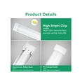 thumbnail image 2 of LED Shop Light Fixture , 3Ft 48W ,4FT 54W LED Tube Light , 3 Color-Integrated 3000K/4000K/6500K Circular Arc LED Ceiling Light Garage Closet Light for, 2 of 4