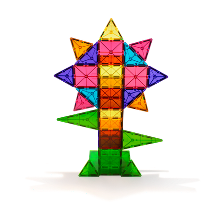 Magna-Tiles - Classic 74-Piece Magnetic Construction Set, The Original Magnetic Building Brand
