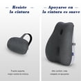 thumbnail image 2 of NUBILY Soporte Lumbar para Silla de Oficina, Respaldo para Asiento Auto, Respaldo Silla Oficina, Coj&iacute;n Trasero Espuma Aliviar el Dolor de Espalda, Adecuado Autom&oacute;vil y Hogar, 2 of 6